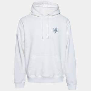 Dior x Shawn Stüssy Off White Knit Bee Embroidered Hoodie L