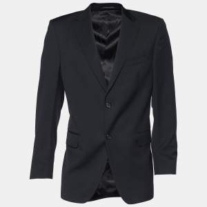 Dior Boutique Black Super 150's Wool Blazer XL