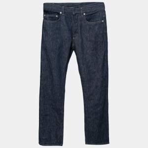 Dior Homme Navy Blue Denim Straight Leg Jeans S Waist 31" 