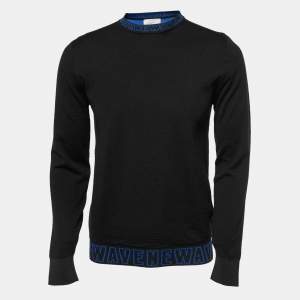 Dior Homme Black Newave Wool Knit Jumper S