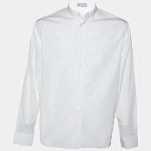 Dior  Homme White Double Layered Cotton Button Front Shirt M
