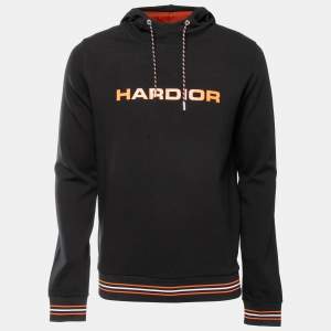 Dior Black Hardior Print Cotton Hoodie M