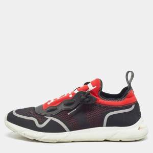 Dior Black/Red Mesh and Fabric  B21 Neo Sneakers Size 45