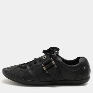 Dior Black Leather Low Top Sneakers Size 41