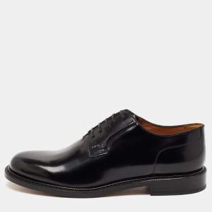 Dior Black Leather Lace Up Derby Size 44
