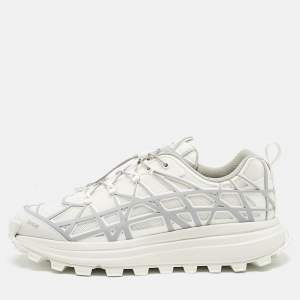 Dior White/Grey Mesh and Rubber B31 Runner Chunky Sneakers Size 43
