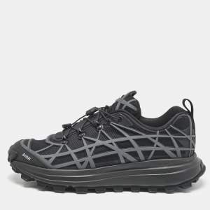 Dior Black/Grey Mesh and Rubber B31 Runner Chunky Sneakers Size 43