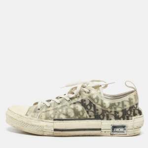 Dior Transparent/White Mesh and PVC  B23 Low Top Sneakers Size 43