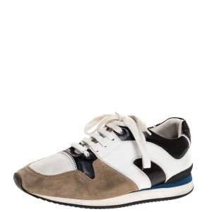 Dior Tricolor Suede Leather Low Top Sneakers Size 39