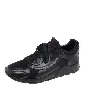 Dior Black Leather And Mesh Low Top Sneakers Size 43