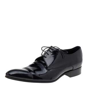 Dior Black Patent Leather Lace Up Derby Size 43
