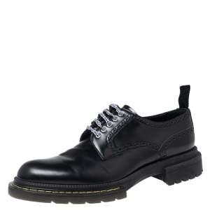 Dior Black Leather Lace Up Derby Size 42