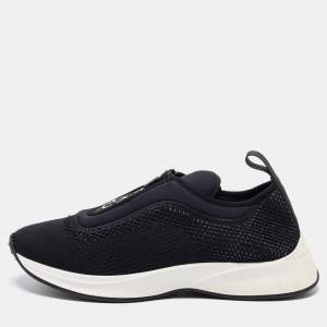 Dior Black Mesh and Neoprene B25 Low-Top Sneakers Size 42