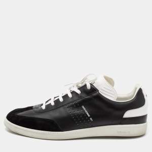Dior Black/White Leather And Suede B01 Sneakers Size 43