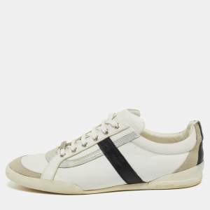 Dior Homme Tricolor Leather and Suede Low Top Sneakers Size 42