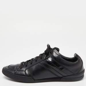 Dior Black Leather Homme Low Top Sneakers Size 43