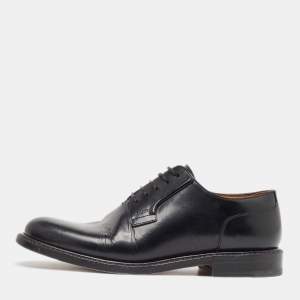 Dior Black Leather Lace Up Oxfords Size 41