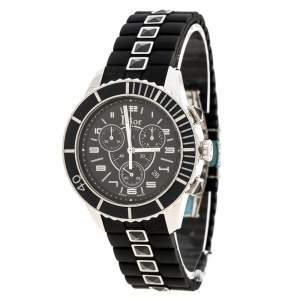 Dior Black Stainless Steel Christal CD114317 Men's Wristwatch 38 mm