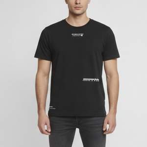 Pre Owned Dolce & Gabbana Black Rubberised Logo Print Cotton Crewneck T-Shirt M