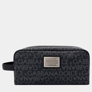 Dolce & Gabbana Black Canvas Beauty Case