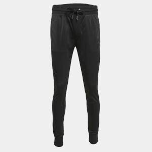 Pre Owned Dolce & Gabbana Black Jersey Jogger Pants M