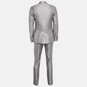 Dolce & Gabbana Grey Wool Blend Pants Suit S