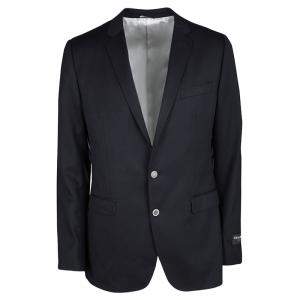 Pre Owned Dolce & Gabbana Martini Navy Blue Wool Tailored Two Button Blazer XL