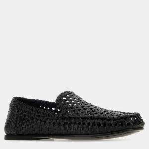 Dolce & Gabbana Black Leather Loafers IT 41