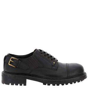 Dolce & Gabbana Black Cowhide Slip-On Shoes Size IT 44