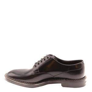 Dolce & Gabbana Brown Leather Lace up Derby Shoes Size EU 43.5