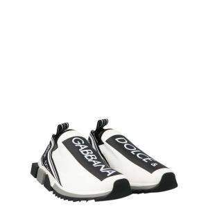 Pre Owned Dolce & Gabbana White Sorrento Sneakers Size EU 39.5