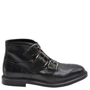 Dolce & Gabbana Black Leather Boots Size EU 40