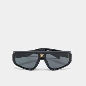 مملوكة مسبقًا Dolce & Gabbana Black DG6177 Shield Sunglasses