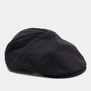 Dolce & Gabbana Black Newsboy Hat Size 57