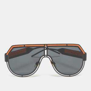 Dolce & Gabbana Black/Orange DG 2231 Shield Sunglasses