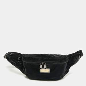 Dolce & Gabbana Black Nylon Belt Bag
