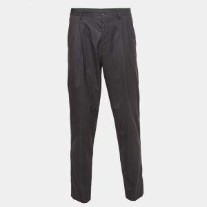 Dolce & Gabbana Grey Wool Blend Trousers M