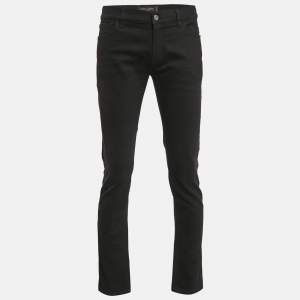 Pre Owned Dolce & Gabbana Black Stretch Denim Jeans L Waist 34"