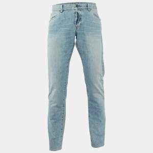 Dolce & Gabbana Blue Denim Distressed Slim Fit Jeans XL/Waist 36"