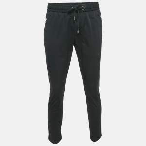 Pre Owned Dolce & Gabbana Black Cotton Trackpants S