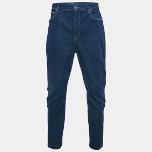Pre Owned Dolce & Gabbana Grace Dark Blue Denim Stretch Fit Jeans XL Waist 36"