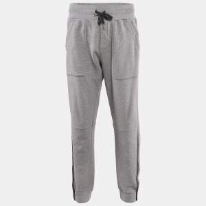 Dolce & Gabbana Grey Cotton Knit Jogger Pants XL