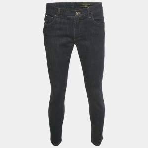 مملوكة مسبقًا Dolce & Gabbana Navy Blue Denim Slim  Fit Jeans M/Waist 35"