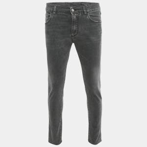 مملوكة مسبقًا بنطلون دولتشي أند غابانا دنيم أزرق عادي مقاس متوسط (ميديم)