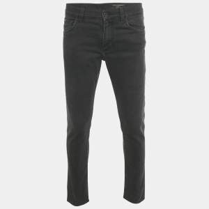 Pre Owned بنطلون جينز دولتشي أند غابانا دِنِم ضيق أسود مقاس وسط 33 إنش ميديم