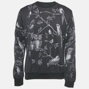 مملوكة مسبقًا Dolce & Gabbana Blue Birds Print Cotton Pullover L