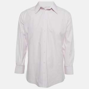 مملوكة مسبقًا Dolce & Gabbana Pink Cotton Martini Shirt XXL