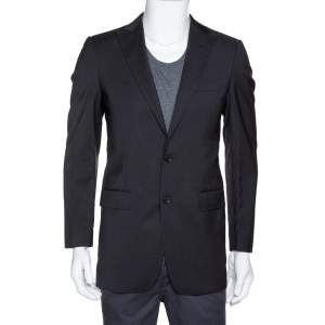 Pre Owned Dolce & Gabbana Black Wool Tailored Jacket XS