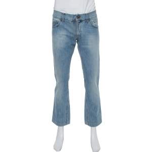 Dolce & Gabbana Blue Medium Wash Denim Straight Leg Jeans M