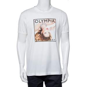 Dolce & Gabbana Off-White Cotton Bryan Ferry Album Print Crewneck T-Shirt XXL